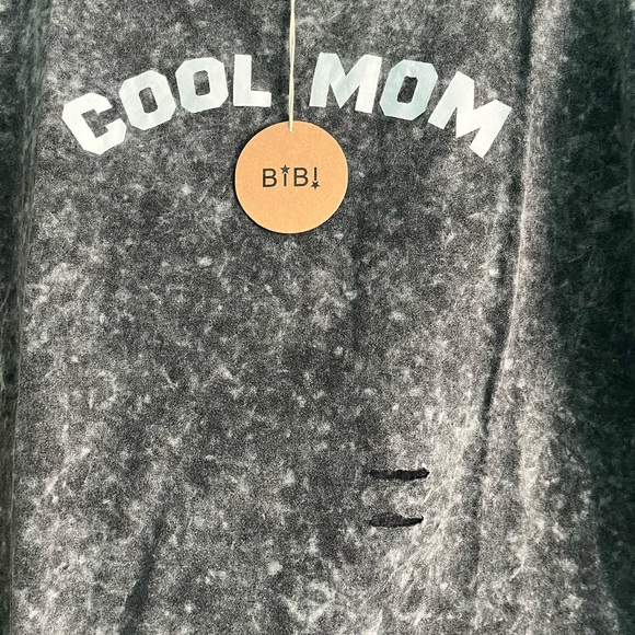 BIBI “Cool Mom” Black Acid Washed Tshirt - Picture 4 of 6